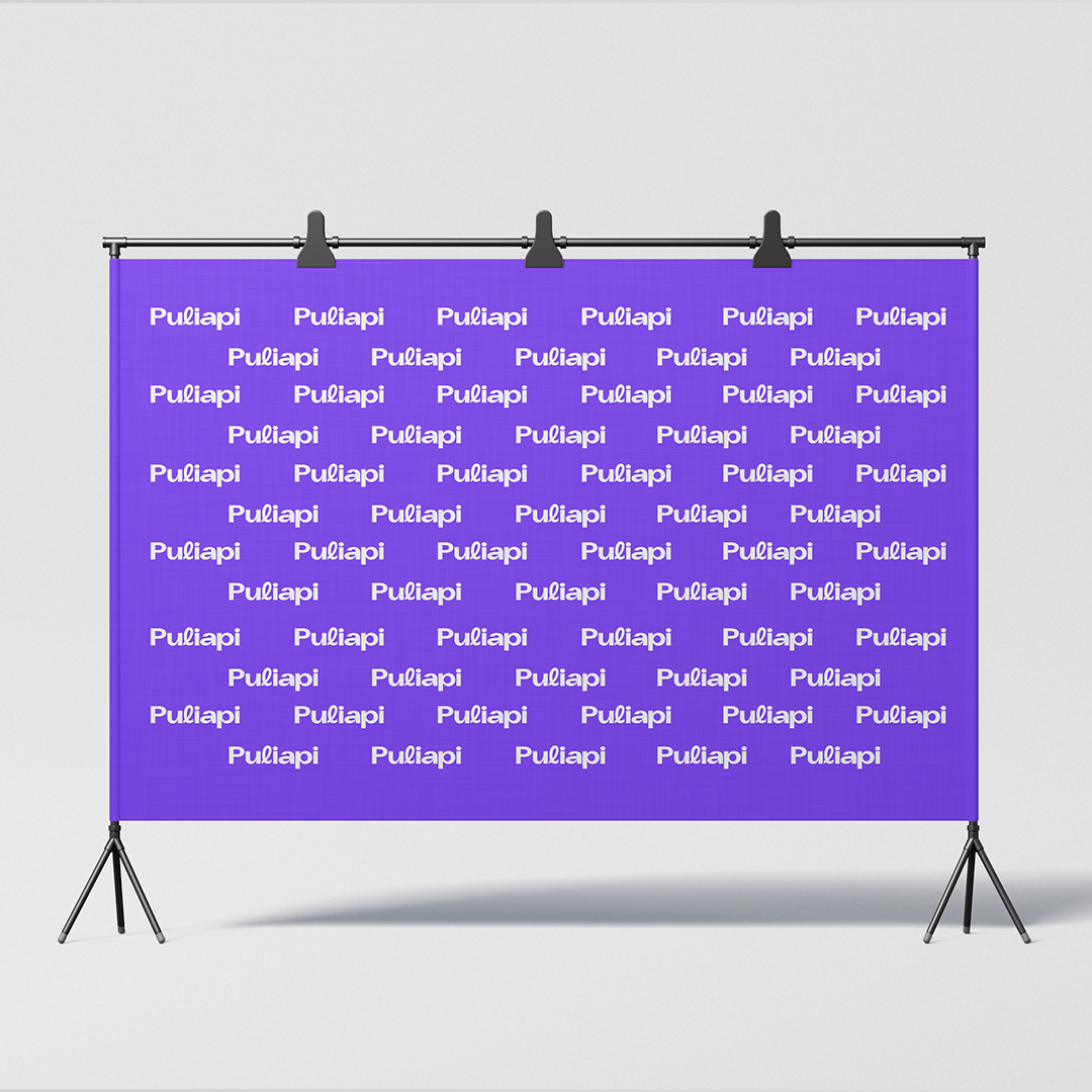 Portabanner - Fondo de Prensa (Estructura en hierro con pintura epoxi)
