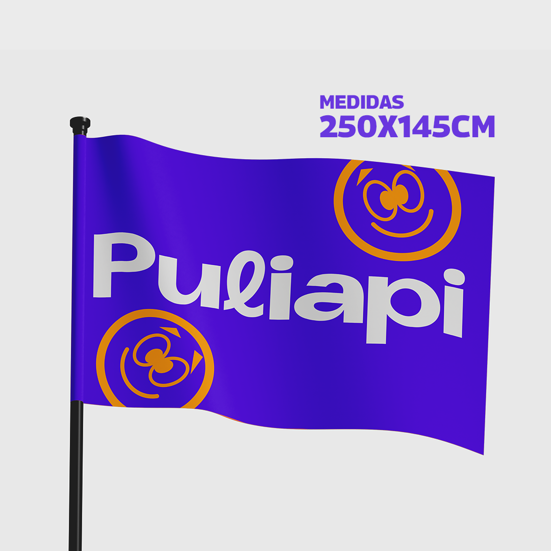 Banderas Publicitarias Personalizada (250 x 145 cm)