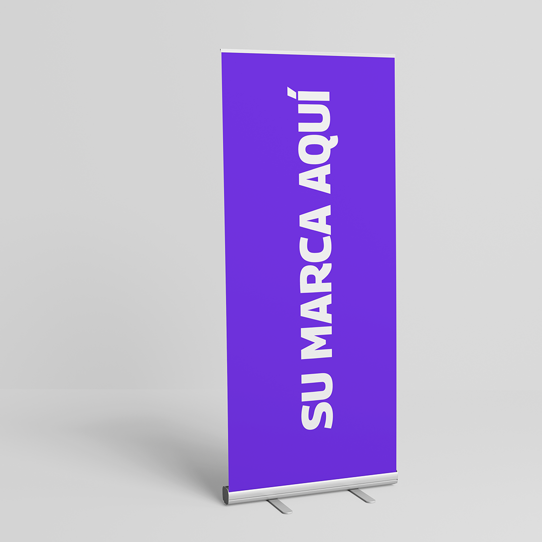 Portabanner Roll Up Aluminio con tela sublimada (elegante terminación mate). - Imagen 2