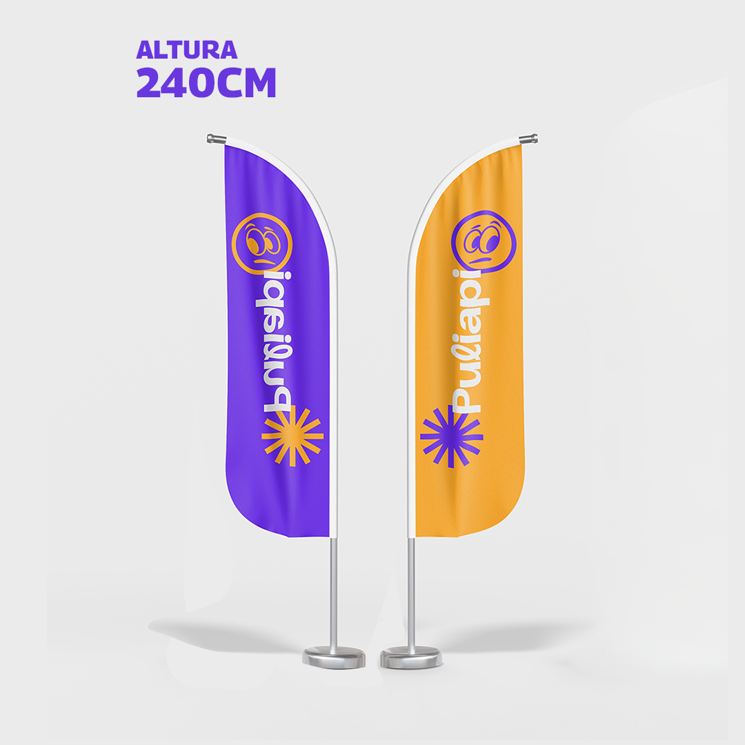 FlyBanner Flecha Doble Faz (ALTURA 240 cm)