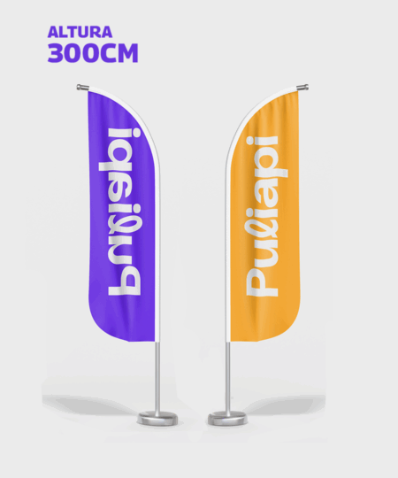 FlyBanner Flecha Doble Faz (altura 300 cm)