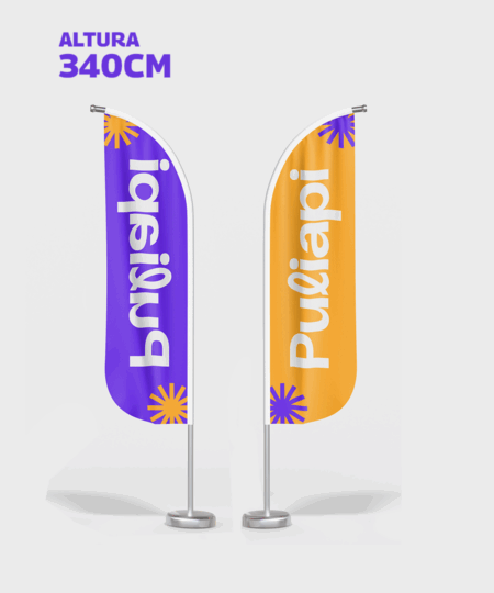 FlyBanner Flecha Doble Faz (Altura 340 cm)